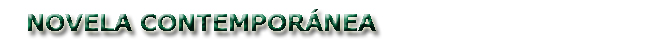 Novela contemporánea