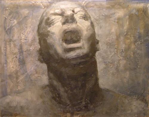 Obra de la Pintora Montse Valdés, óleo sobre tela, 146 x 114 cm. 