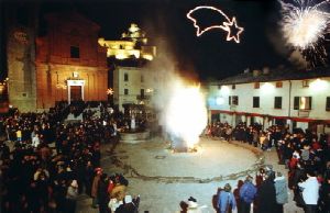 Una ciudad italiana en Navidad