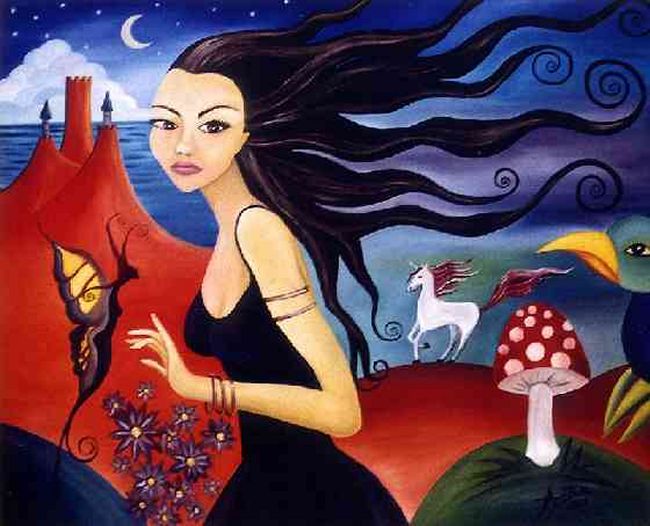 Catarina, Oil on canvas, by Angela Ferreira