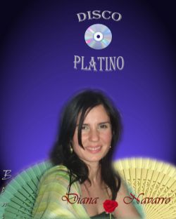 Diana Navarro. Cartel para la cantante Diana Navarro, creado por Boni