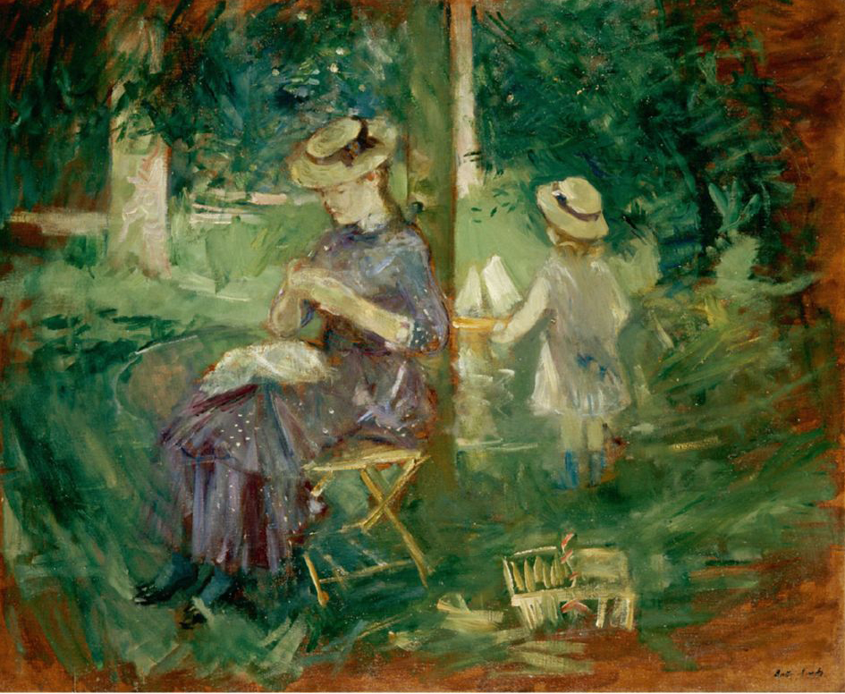 Berthe Morisot. A Woman and Child in a Garden, c. 1883-1884. National Gallery of Scotland, Edinburgh