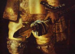 The Night Watch (The Militia Company of Captain Frans Banning Cocq and of Lieutenant Willem van Ruytenburgh). Detail. 1642. Oil on canvas. Rijksmuseum, Amsterdam, the Netherlands